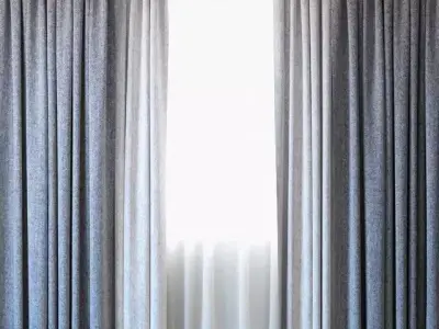 Curtains 61 Curtains with Tulle Backhausen 3D model