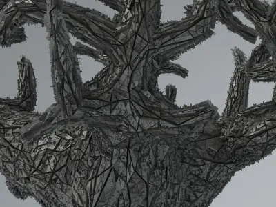 Sci-Fi Shapes - The Tree of Eternity Low-poly 3D model