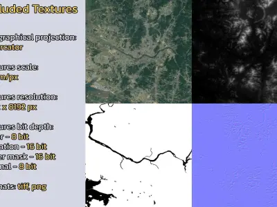 Seoul South Korea City Landscape 3D Model 3D model