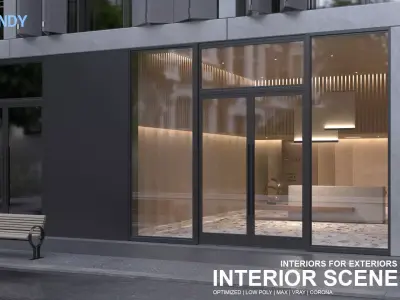 Interior Scene 12 - Lobby Ecco - 3D Interior  3D model