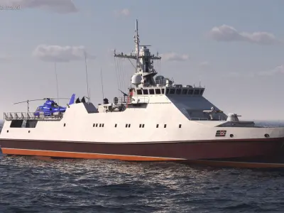  Coast Guard Vessel and Helicopter 