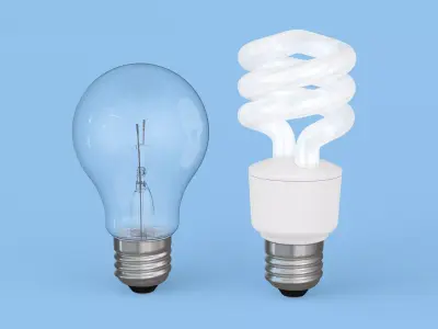 Light Set Old and LED 3D model