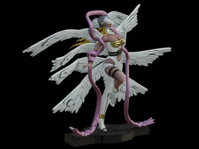 Digimon ANGEWOMON - 1TO10 STL FILE 3D PRINT MODEL 3D print model