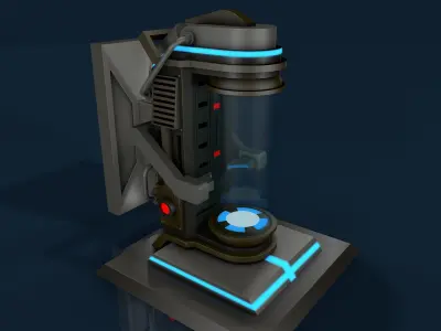 Sci Fi Liquid Container 3D model