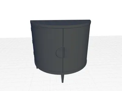 Melange Em Demilune Door Cabinet 3D model