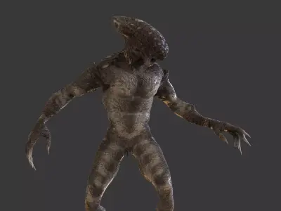 Alien Creature Low-poly 3D model