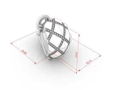 Crisscross Diamond Earrings JDBCo 3D print model