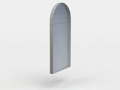 Window wooden Low-poly 3D model