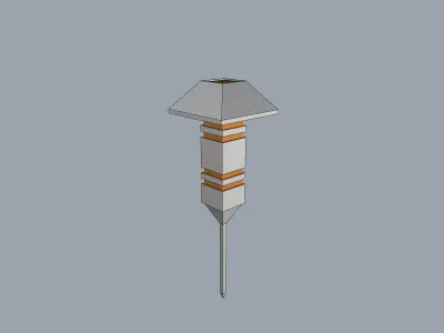 Landscape floor light fixture 3D model