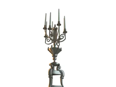 Vintage Candlestick  3D model