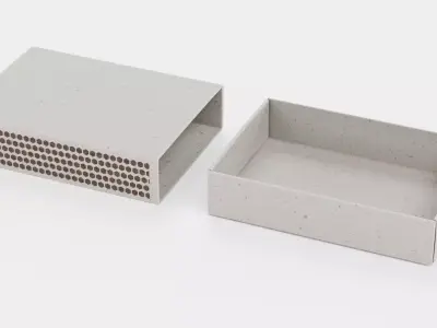 Matchbox V3 - Empty Slide-Out Box with Neutral Design 3D model