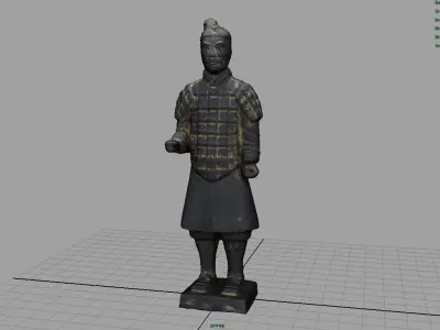 Terracotta Warriors Soldier Low-poly 3D model