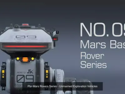Mars Landing Series-Rigged-AnimationReady 3D Model Pack