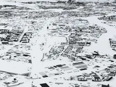 Saint Petersburg Streets and Buildings 3D model