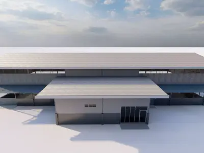 Warehouse-Warehouse Building 3D model