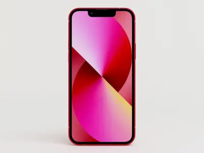 Apple iPhone 13 Red 3D model