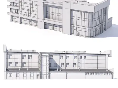 Shopping center 3D model 2