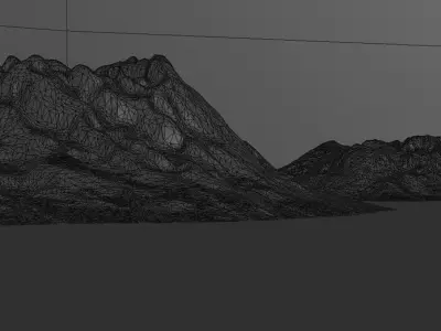 Volcano with Summer Volcano with 3D model