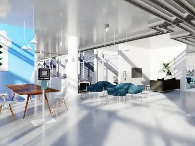 Office scenarios 3D model