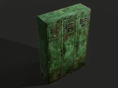 Wardrobe Changing Room Low-poly 3D model