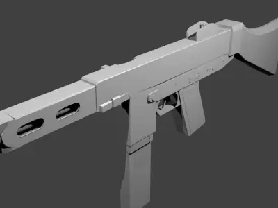 Hyde M1944 Carbine Free low-poly 3D model