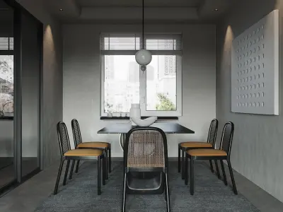 apartment interior scenes     3D model 2