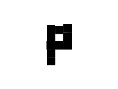 P Symbol v1 001 Low-poly 3D model
