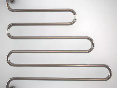 Generic Bathroom Radiator Low-poly 3D model