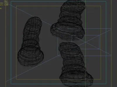 Desert - Mountain - Wind Stone 01 3D model