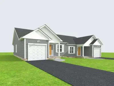 Cape Cod House 7 3D model