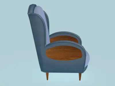 Inserted Elipse Armchair 3D model