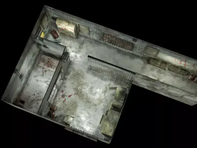 Old Prison Cell 1 Low-poly 3D model