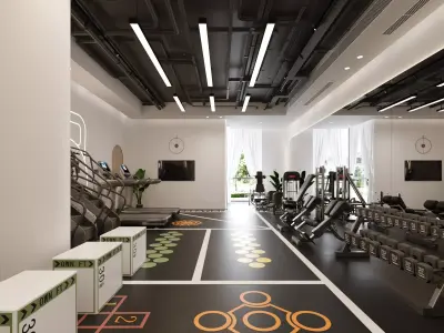 Modern Gym 3D model
