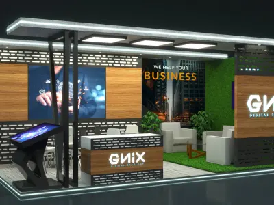 Booth Exhibition Stand Stall 3D print model