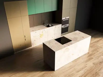 33-Kitchen9 matte 3 3D model