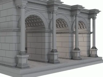 Hadrians Gate Antalya Old Town - Antalya Uckapilar 3D print model