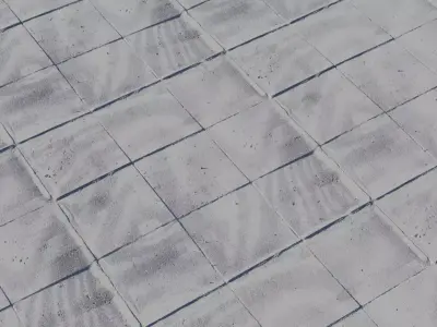 Aged Concrete Flagstone Pavers PBR Texture  Texture