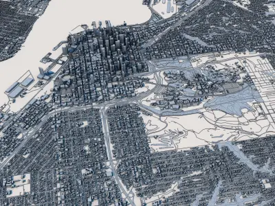 San Diego City California United States 3D model