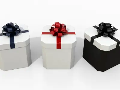  Gift Boxes - Signature Styles with Fixed Ribbon Rosette 