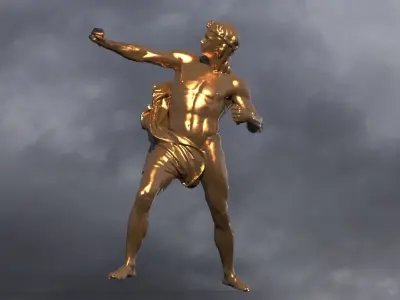 Dragon Rider Sculpture 3D model