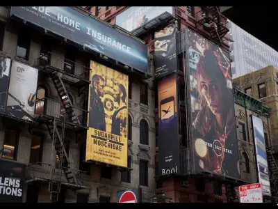 Billboards Pack Vol 02 Low-poly 3D model