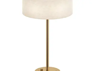 RICHMOND table lamp in brass with shade 3D model