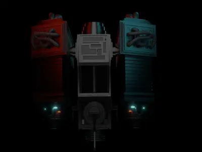 Sci fi Spaceship 3D model purchase