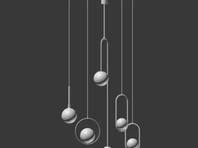 Pendant Light Collection 3D model