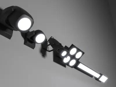 Stage Lights 3D model