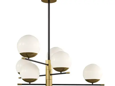Pendant lamp Maytoni MOD048PL-06G 3D model
