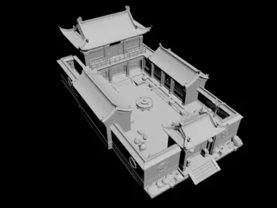 courtyard 3D model