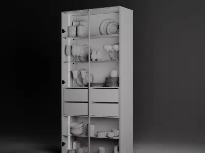 3d Cabinet model with backlight 3D model