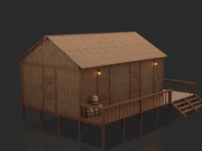 Medieval Fantasy House 03 3D model