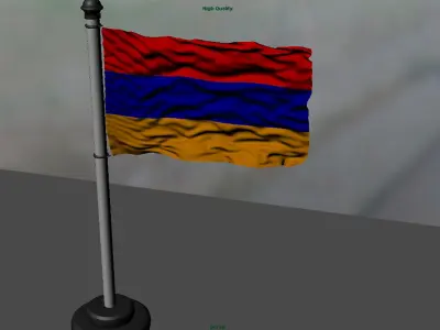 Armenia Flag 3D model